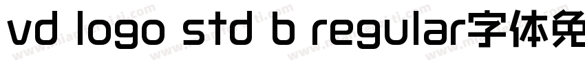 vd logo std b regular字体免费下载字体转换